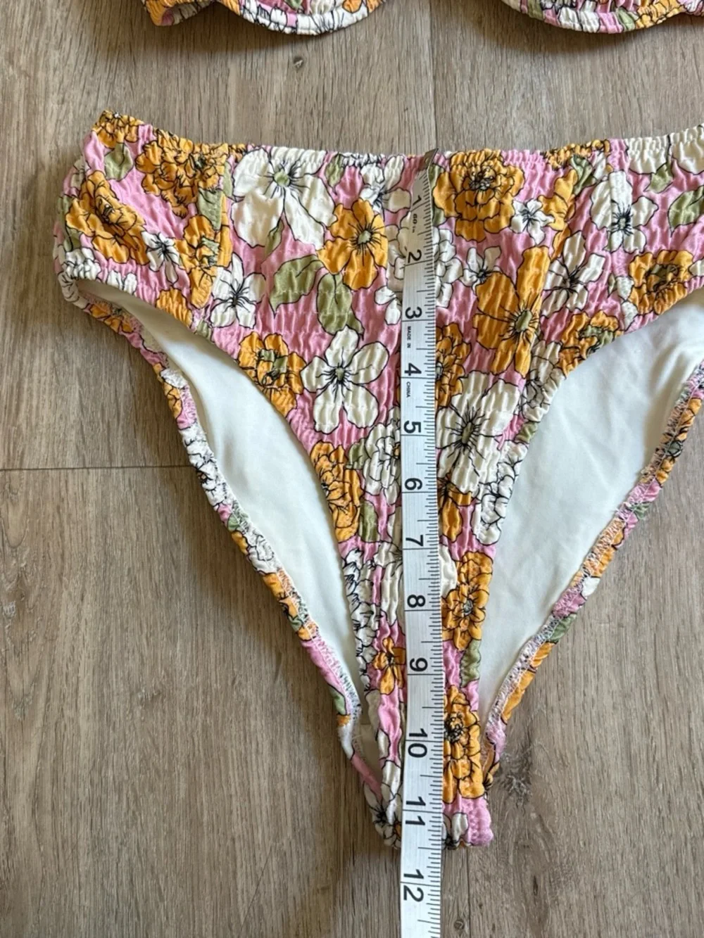 triangl swimwear Pink Yellow Floral Bikini Set Medium